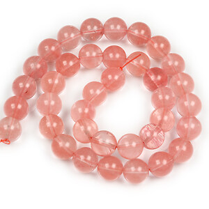 Margele cherry cuart sfere 10mm (sirag)