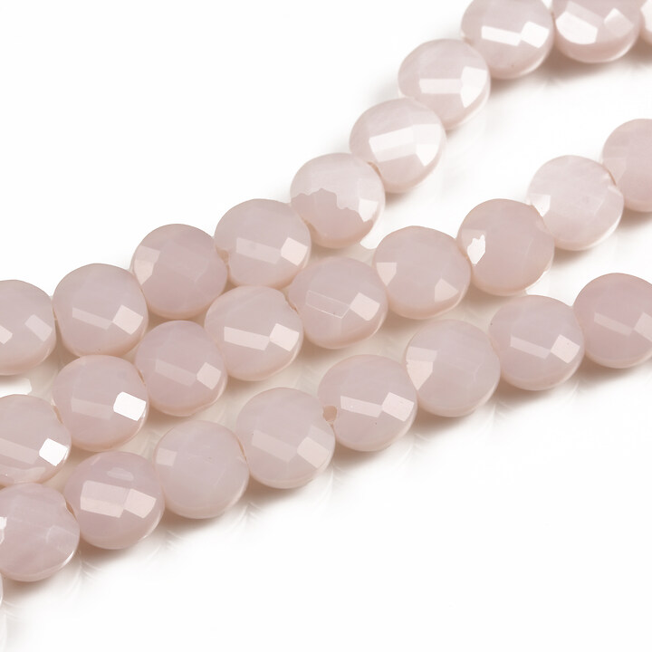 Margele cristal banuti fatetati 6x4mm (sirag) - blush