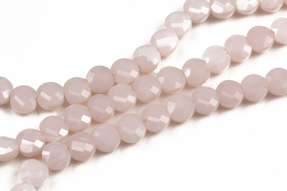 Margele cristal banuti fatetati 6x4mm (sirag) - blush