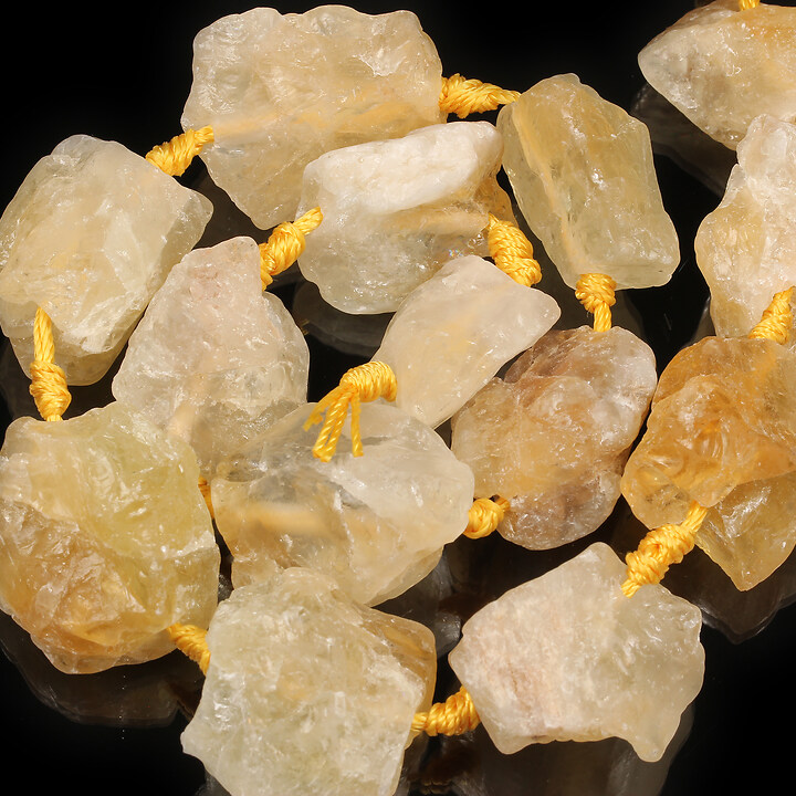 Margele citrine neslefuite nuggets 16~28x9~20mm (sirag)