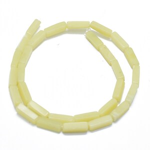 Margele Jad lemon dreptunghi 12-13x3-5mm (sirag)